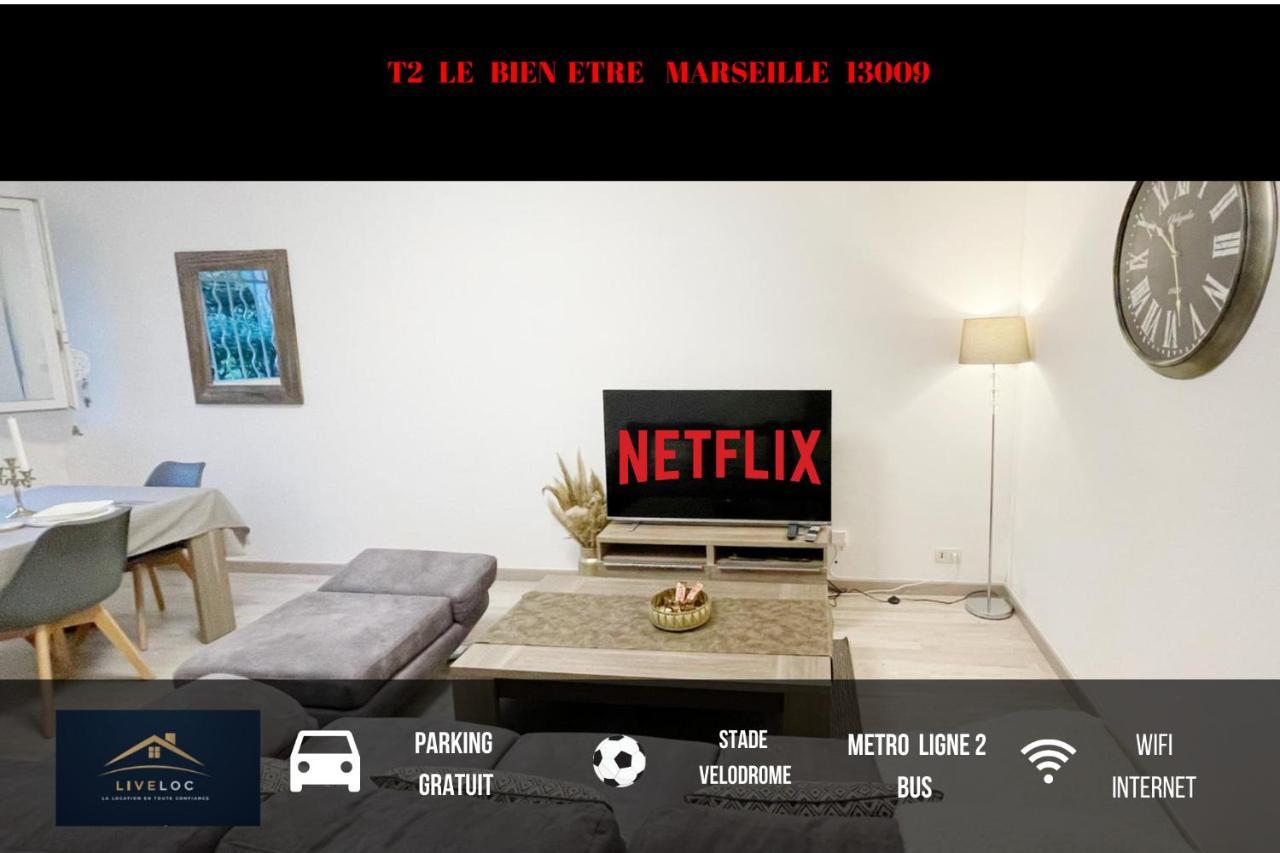 T2 Le Bien Etre Marseille 9Eme-Wifi-Netflix-Metro-Parking-Plage Zewnętrze zdjęcie